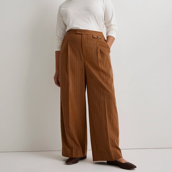 Madewell Pants - Madewell - The Rosedale High-Rise Straight Pant in Pinstripe